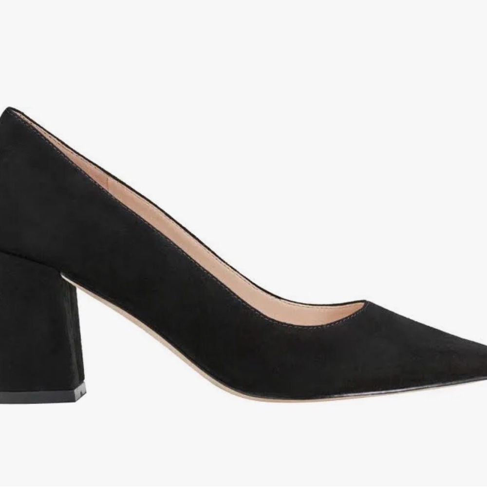 Marc Fisher Black Suede Block Heels
